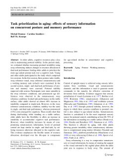Task prioritization in aging: effects of sensory information on