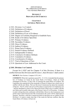 Title 6 – Evidence - Unified Courts of Guam