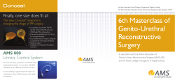 6th Masterclass of Genito-Urethral Reconstructive Surgery
