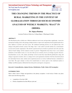 the changing trends in the practice of rural marketing in the