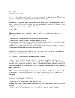 O Pioneers! Lesson, Betty Kort