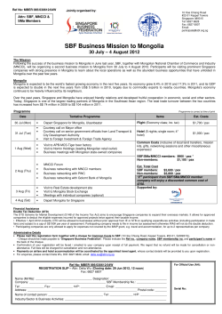 SBF Business Mission to Mongolia