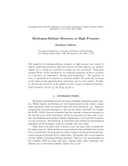 Hydrogen-Helium Mixtures at High Pressure