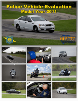 2011 Model Year Police Vehicle Evaluation