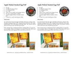 Apple Walnut Smoked Egg Pu Apple Walnut
