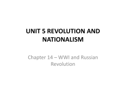 UNIT 5 REVOLUTION AND NATIONALISM