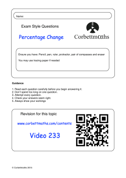 Percentage Change
