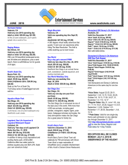 Mail-In Ticket Order Form - Employee Entertainment Services