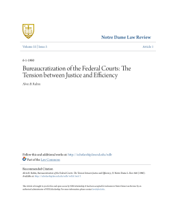 Bureaucratization of the Federal Courts