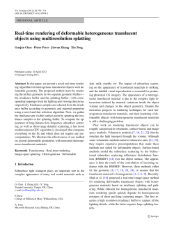 Real-time rendering of deformable heterogeneous translucent