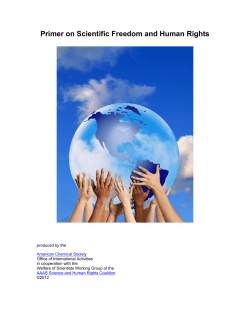 Primer on Scientific Freedom and Human Rights