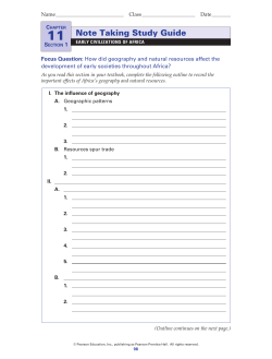 Note Taking Study Guide