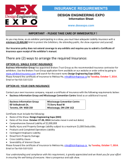 (2) ways to arrange the required Insurance