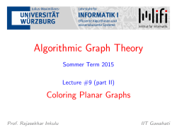 Algorithmic Graph Theory