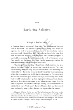 Chapter 1: Exploring Religion