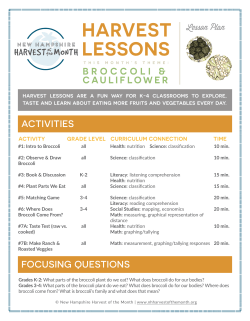 Lesson Plan - NH Harvest of the Month