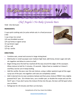 No Bake Granola Bars Recipe - Eat Your Heart Out Edibles