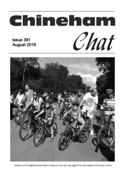 Aug 2016 - Chineham Chat Magazine