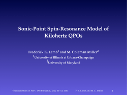Sonic-Point Spin-Resonance Model of Kilohertz QPOs