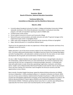 Jim Grimes Evanston, Illinois Board of Directors, National Education