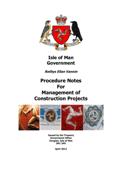 Procedure Notes for Management of Construction Projects