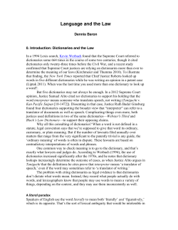 Language and the Law