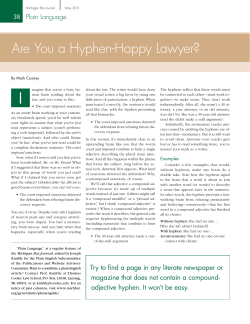 Are You a Hyphen-Happy Lawyer?