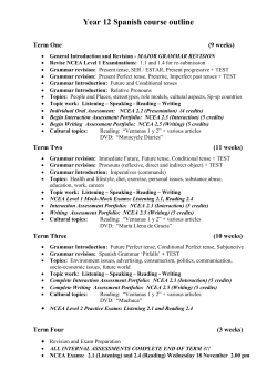 Proposed Field Trips/Cultural Activities