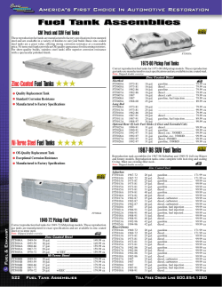 Fuel Tank Assemblies