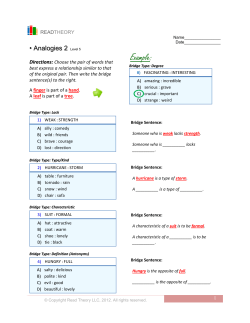 Level 5 Analogies 2 - English for Everyone