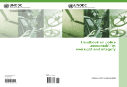 Handbook on police accountability, oversight and integrity A