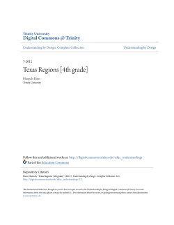 Texas Regions [4th grade] - Digital Commons @ Trinity