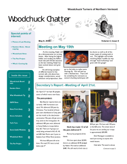 chatter 2- 5 - Woodchuck Turners of Northern Vermont