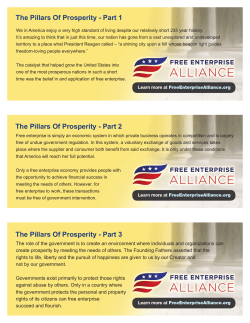 The Pillars Of Prosperity - Free Enterprise Alliance