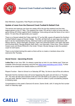 to view Newsletter - Diamond Creek Football Club
