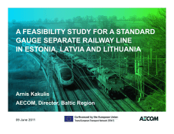 Kakulis - Rail Baltica Growth Corridor