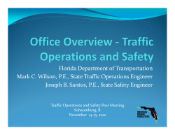 Florida Department of Transportation Mark C. Wilson, P.E., State