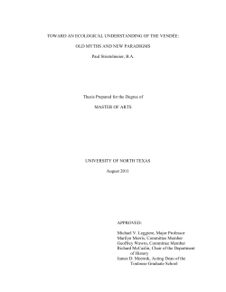 Toward an Ecological Understanding