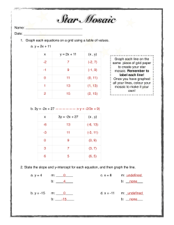 Star Mosaic Worksheet