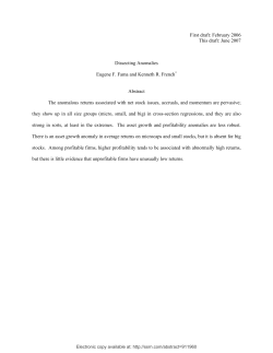 Dissecting Anomalies