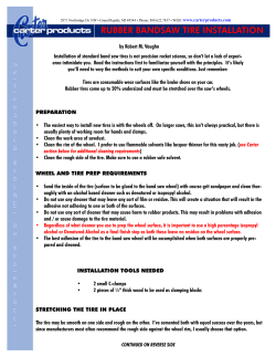 rubber bandsaw tire installation