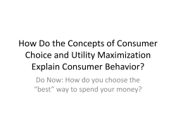 Consumer Choice - Hicksville Public Schools