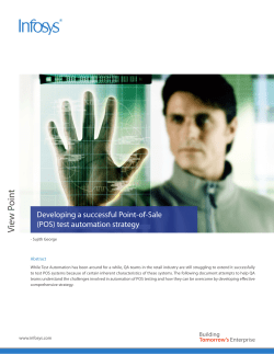 Developing a successful Point-of-Sale (POS) test