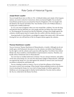 Role Cards