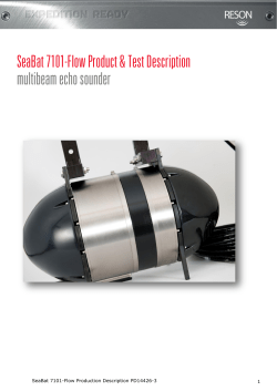 SeaBat 7101-Flow Production Description