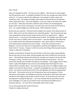 Dear Friends Have just changed my letter. The last one was rubbish