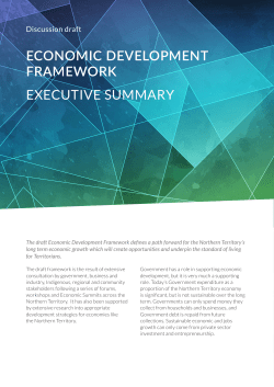 Draft Economic Development Framework