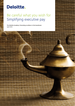 Be careful what you wish for Simplifying executive pay