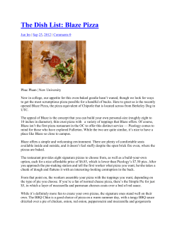 The Dish List: Blaze Pizza