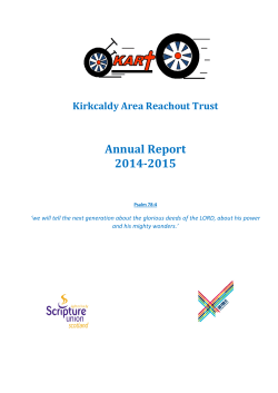 2014/2015 - Kirkcaldy Area Reachout Trust